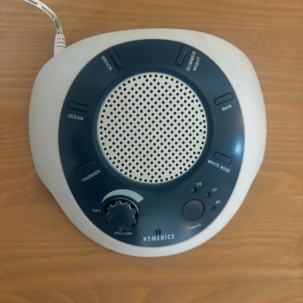 Homedics White and Dark Blue Sound Machine